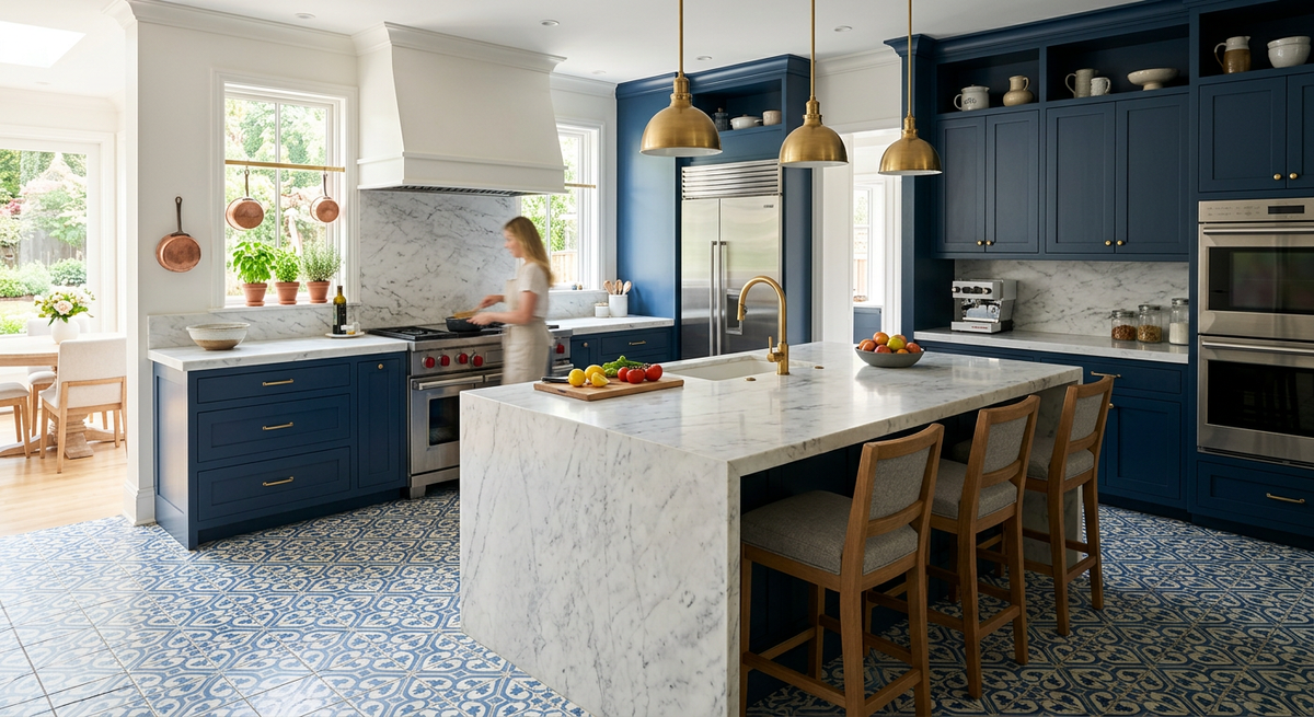 Unique Tile kitchen