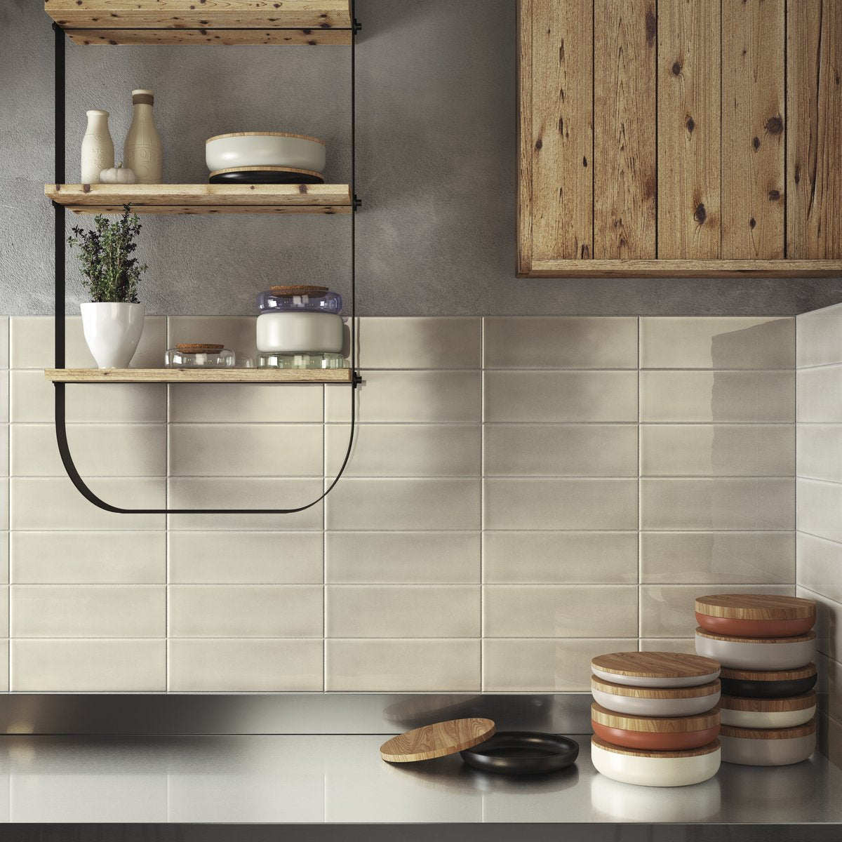 Clay Tiles Wall